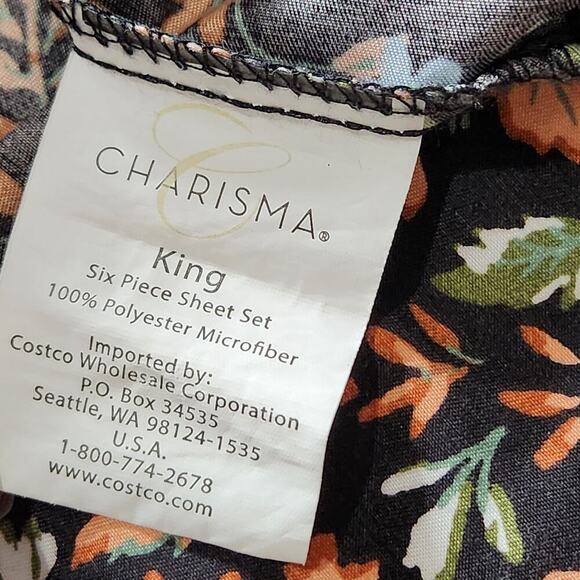 Charisma Hayden Floral Paisley Microfiber King Pillowcase - Picture 5 of 6